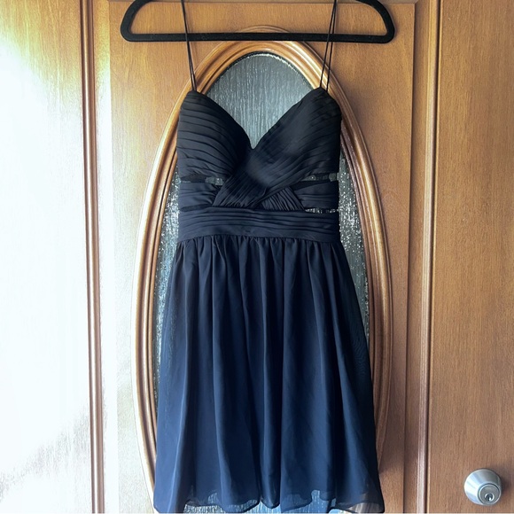 Adrianna Papell Dresses & Skirts - Adrianna Papell/ Hailey Logan Black Strapless Dress 5/6 homecoming wedding‎